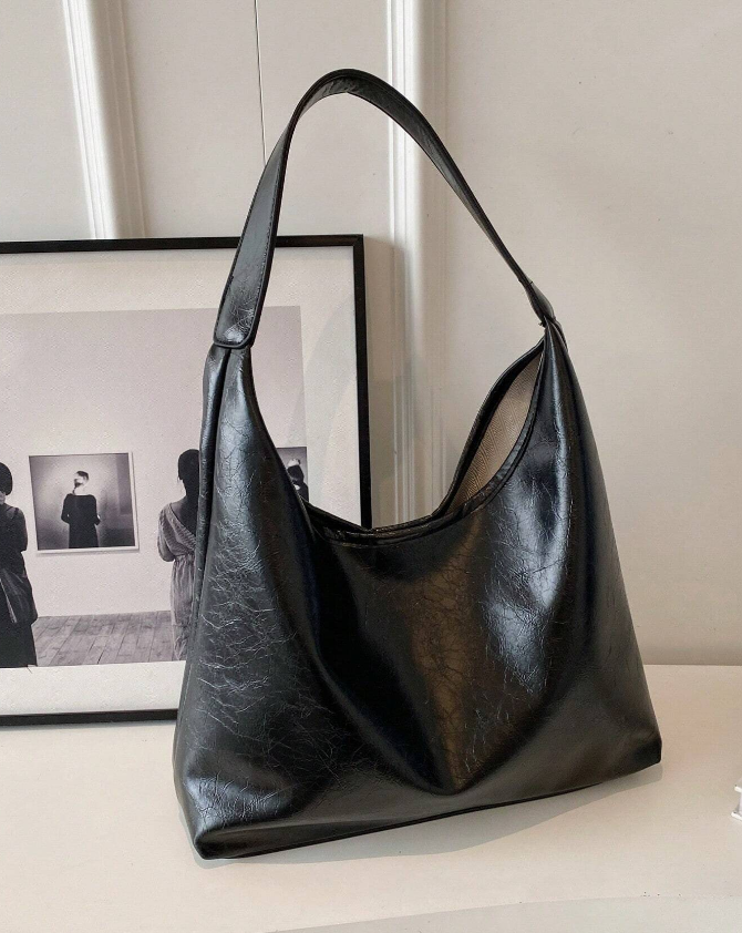 Retro-Inspireret Skuldertaske – Praktisk Elegance til Hverdagen