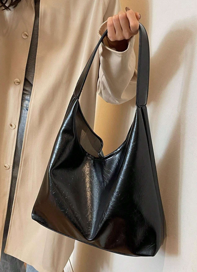 Retro-Inspireret Skuldertaske – Praktisk Elegance til Hverdagen