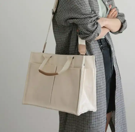 Canvas tote | Skulder net | Shopping