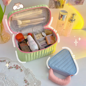 Farverig Makeup taske | Unik toilettaske | Kreativ opbevaringstaske