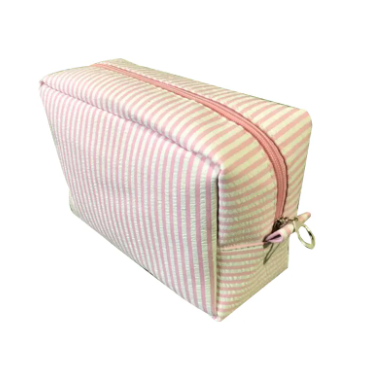 Makeup bag fra siden, i lyserød