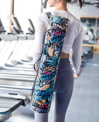 Yoga taske i farvrige farver | Cylinder formet | Hylster med lynlås