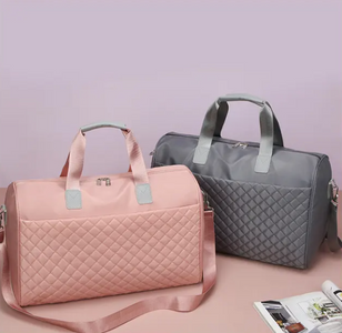 Overnatnings taske | Flot mønster | Praktisk taske