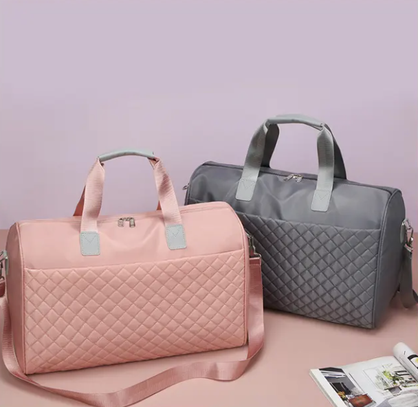 Overnatnings taske | Flot mønster | Praktisk taske