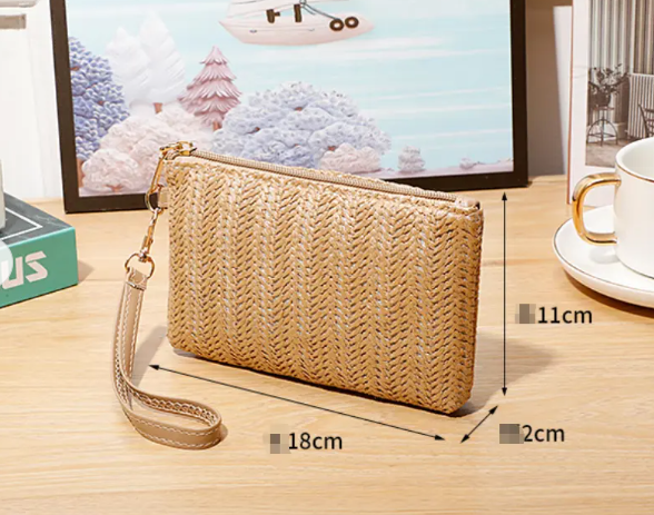 Summer Clutch | Flettet strå | Lille hank - Til kvinder