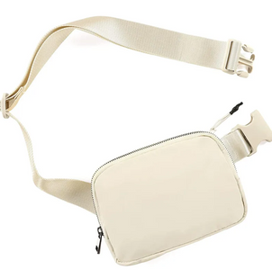 Beige mavetaske