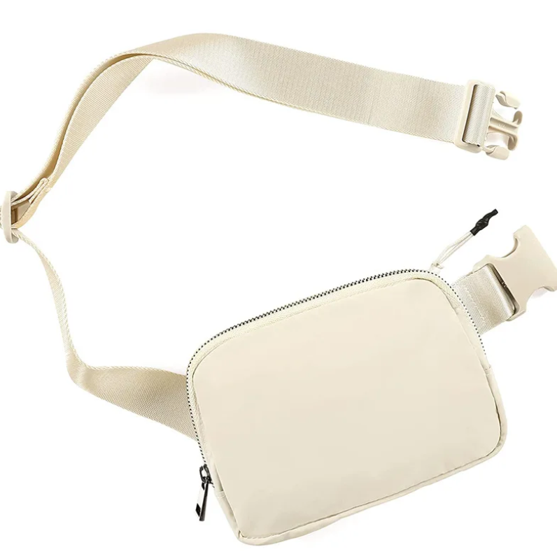 Beige mavetaske