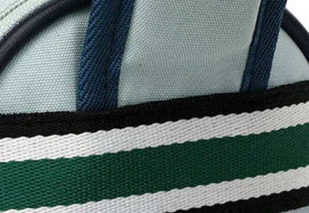Tennis taske, som også fungere som padel taske i simpelt design, grøn, hvid og blå