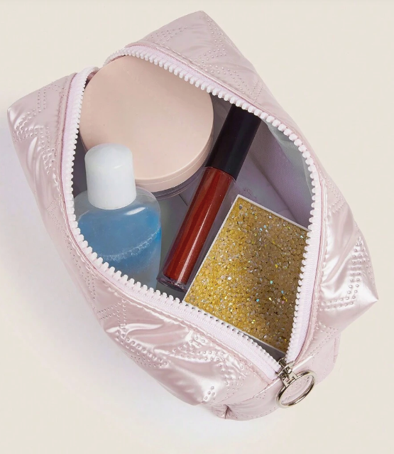 Stjerneprintet Makeup-Taske i Satin