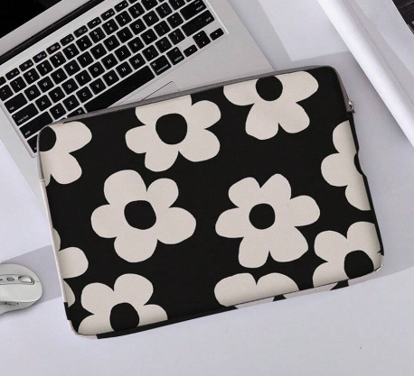 Stilfuldt Laptop Sleeve med Blomstermønster